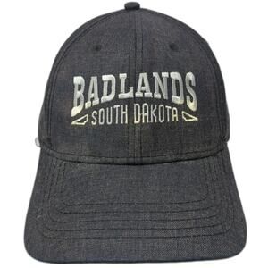 ACE USA Baseball Cap Blue One Size Badlands South Dakota Hat Strapback Heather